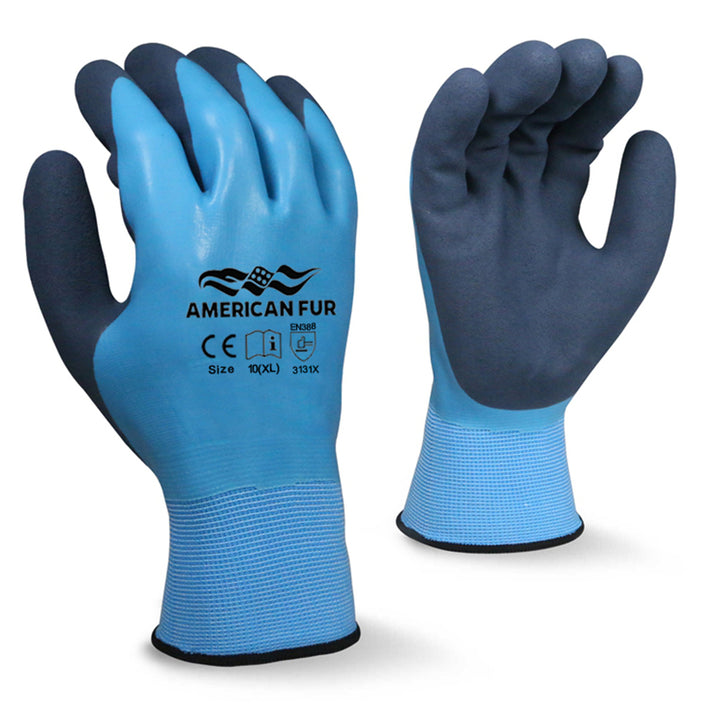 Double-Dip Waterproof Latex Work Gloves